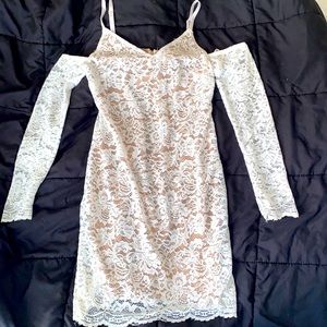 Guess white lace dress